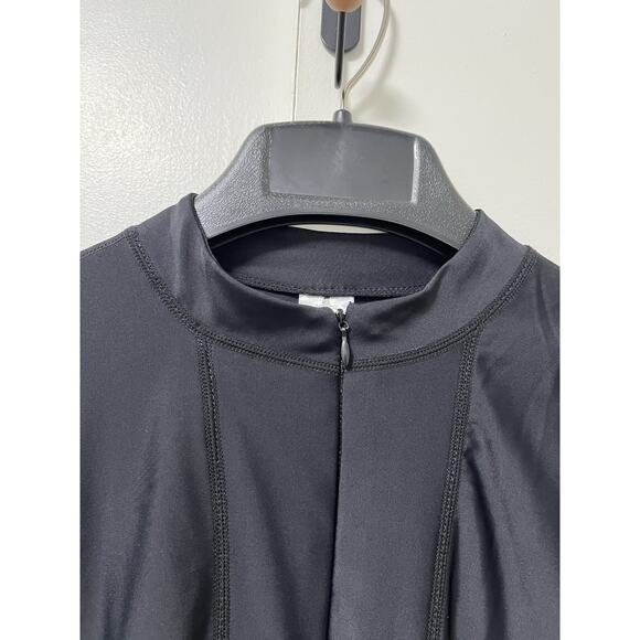 SAILBEE Womens Swim Coverup Long Sleeve Dress Size XL Black UV Protection NWT - Picture 4 of 8